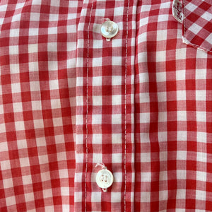 1970s Vintage Levi’s Red/White Plaid Shirt, Size: S/M