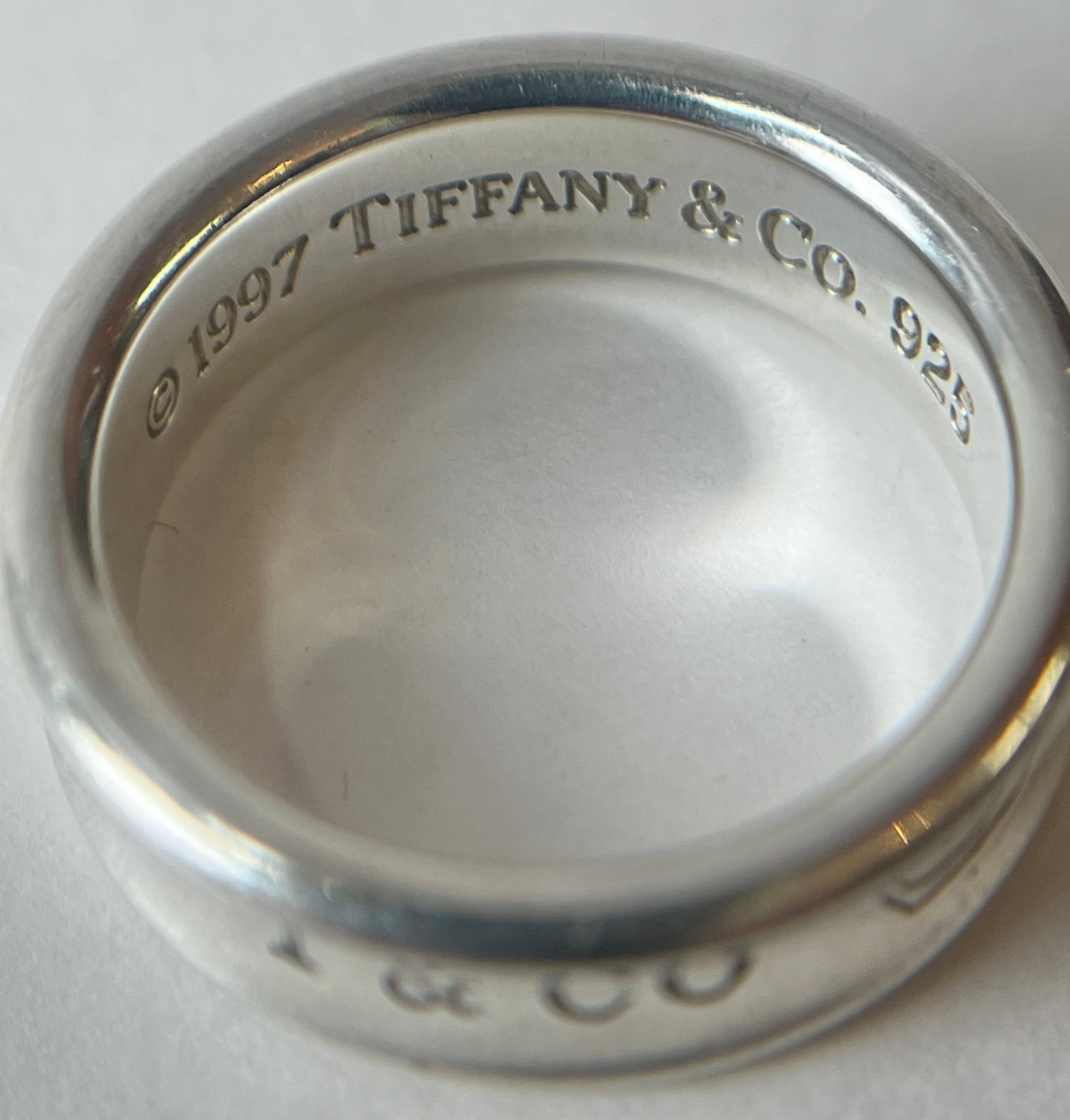 925 Sterling Silver Tiffany & Co. Band, Size: 9.5